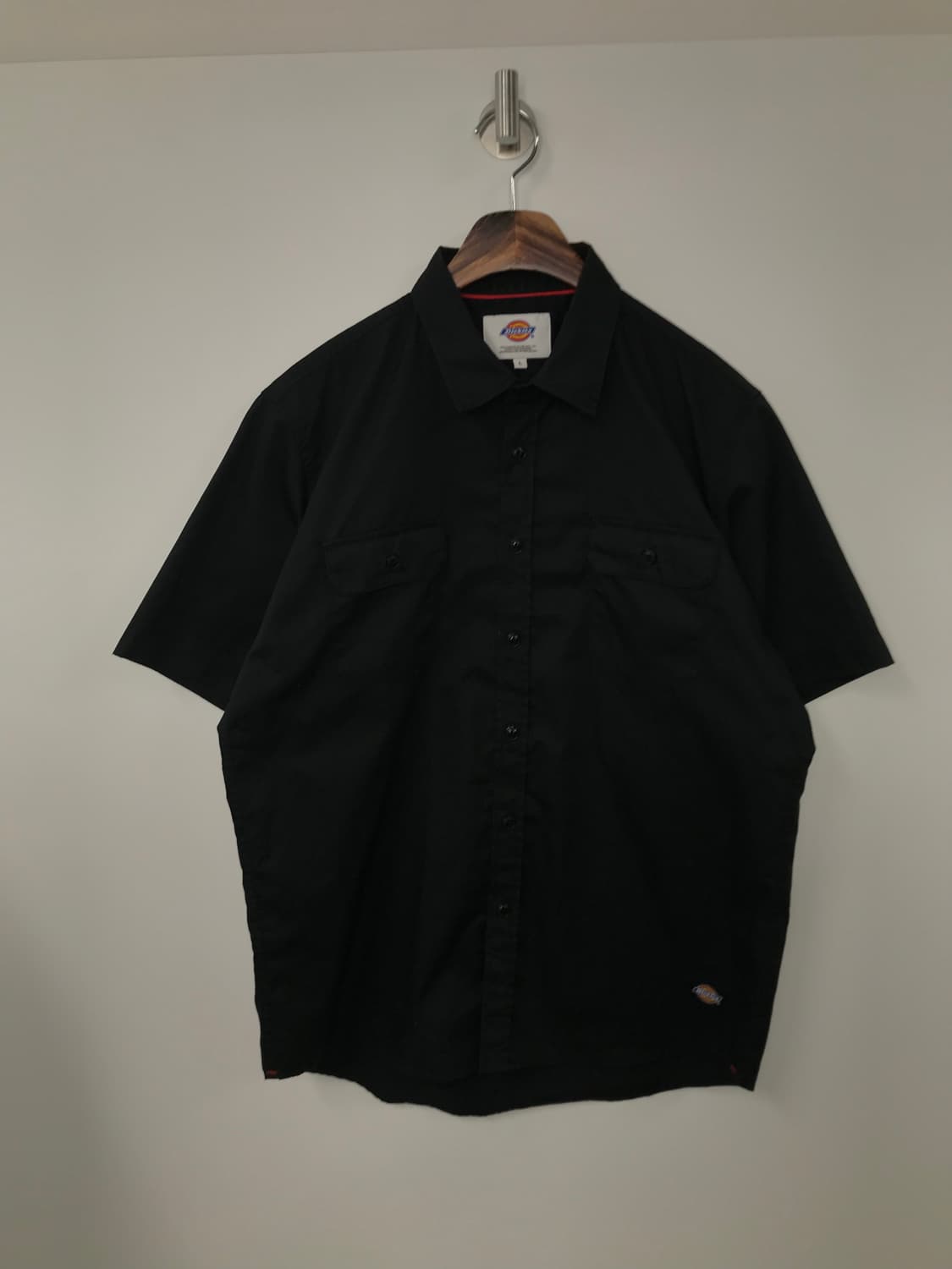 디키즈 트레셔 백로고 블랙 반팔 셔츠 상품이미지2