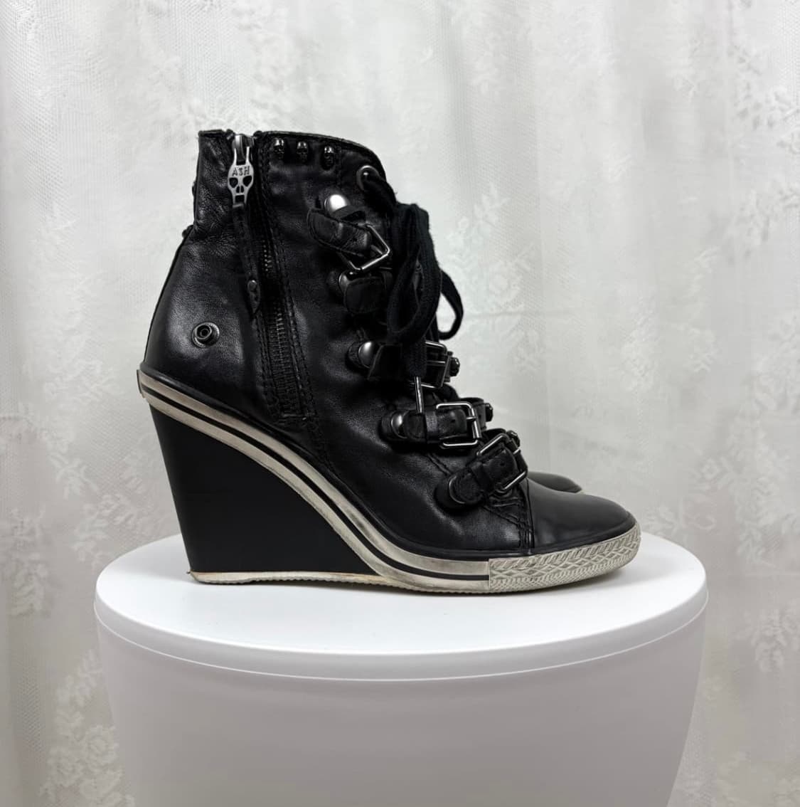 Ash 블랙 스터드 웨지스니커즈 힐 상품이미지2