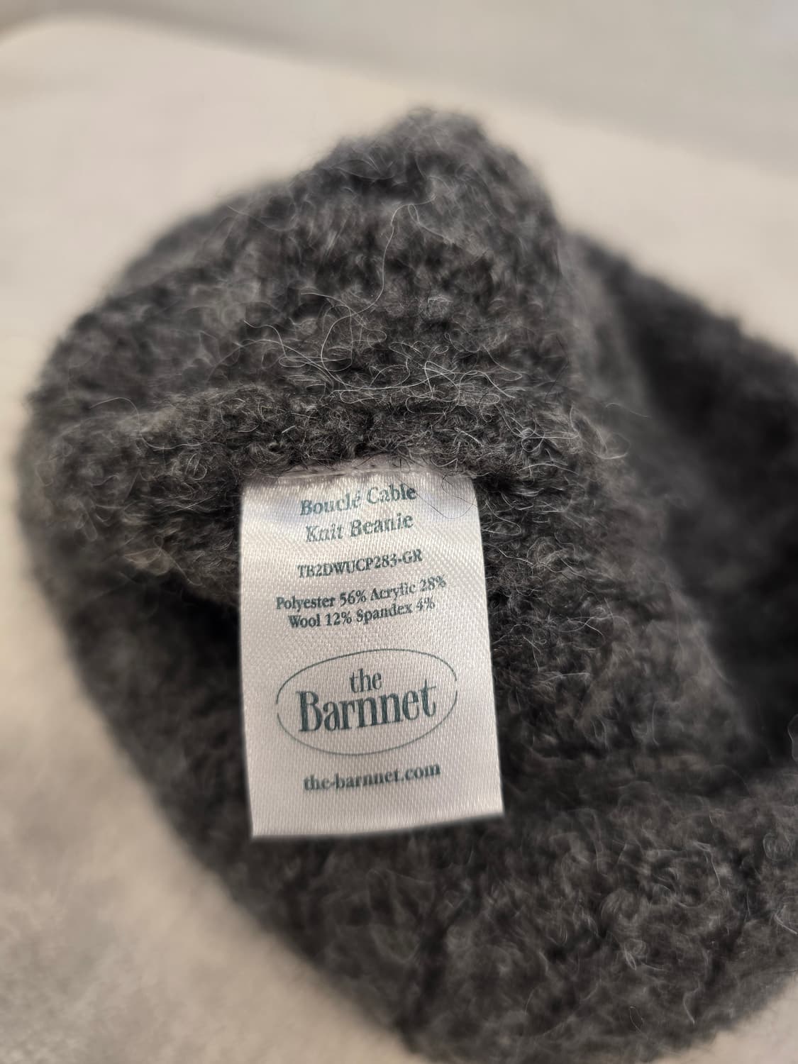 더바넷 차콜 부클 니트 비니 상품이미지9