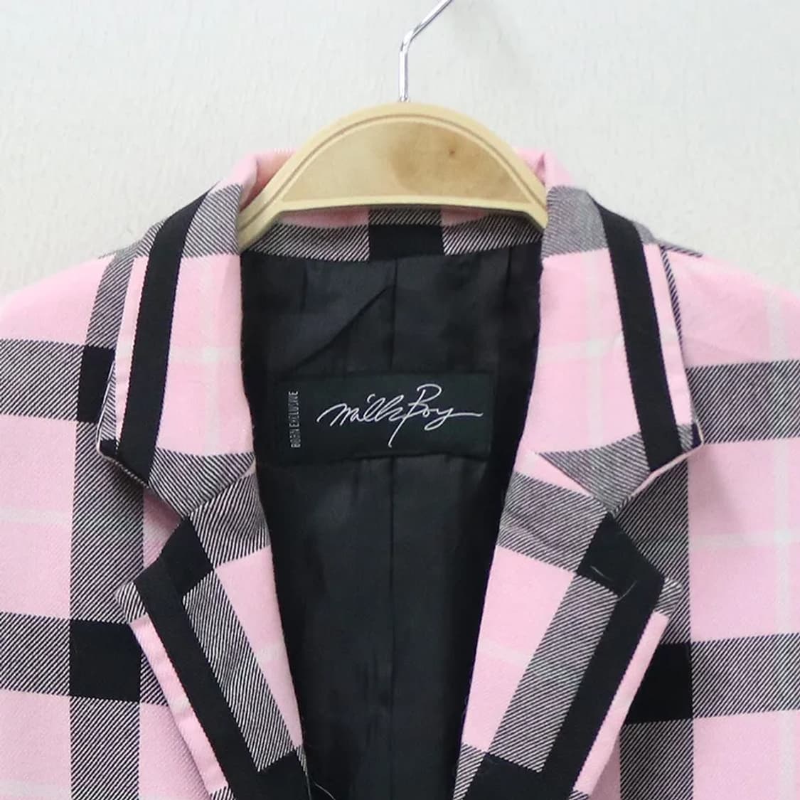 밀크보이 딸기우유 체크 셋업 61445 상품이미지4