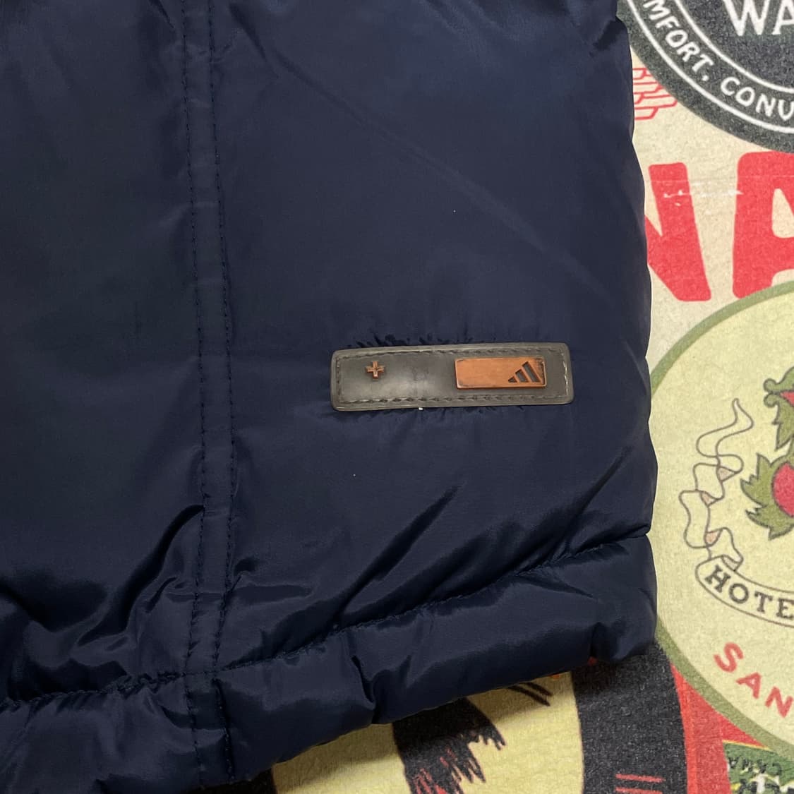 90s 아디다스 올드스쿨 오리털 다운 패딩 조끼 베스트 M 상품이미지3