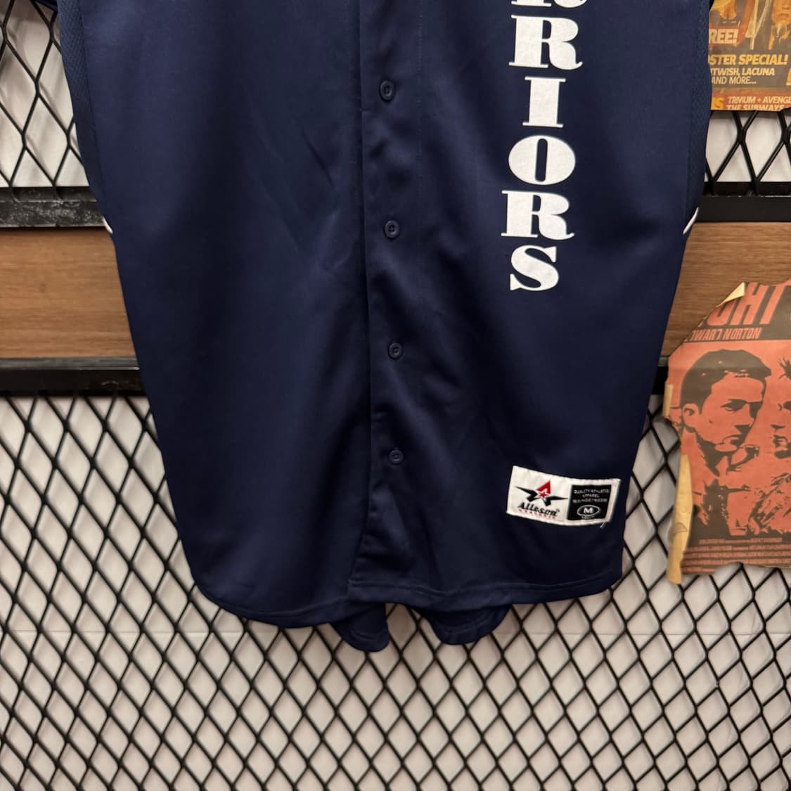 USA VINTAGE 베이스볼 저지 네이비 화이트 상품이미지6