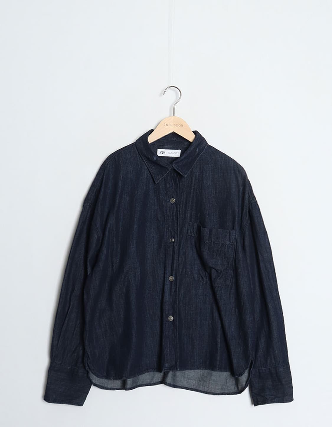 ZARA Wide Denim Shirts 상품이미지1