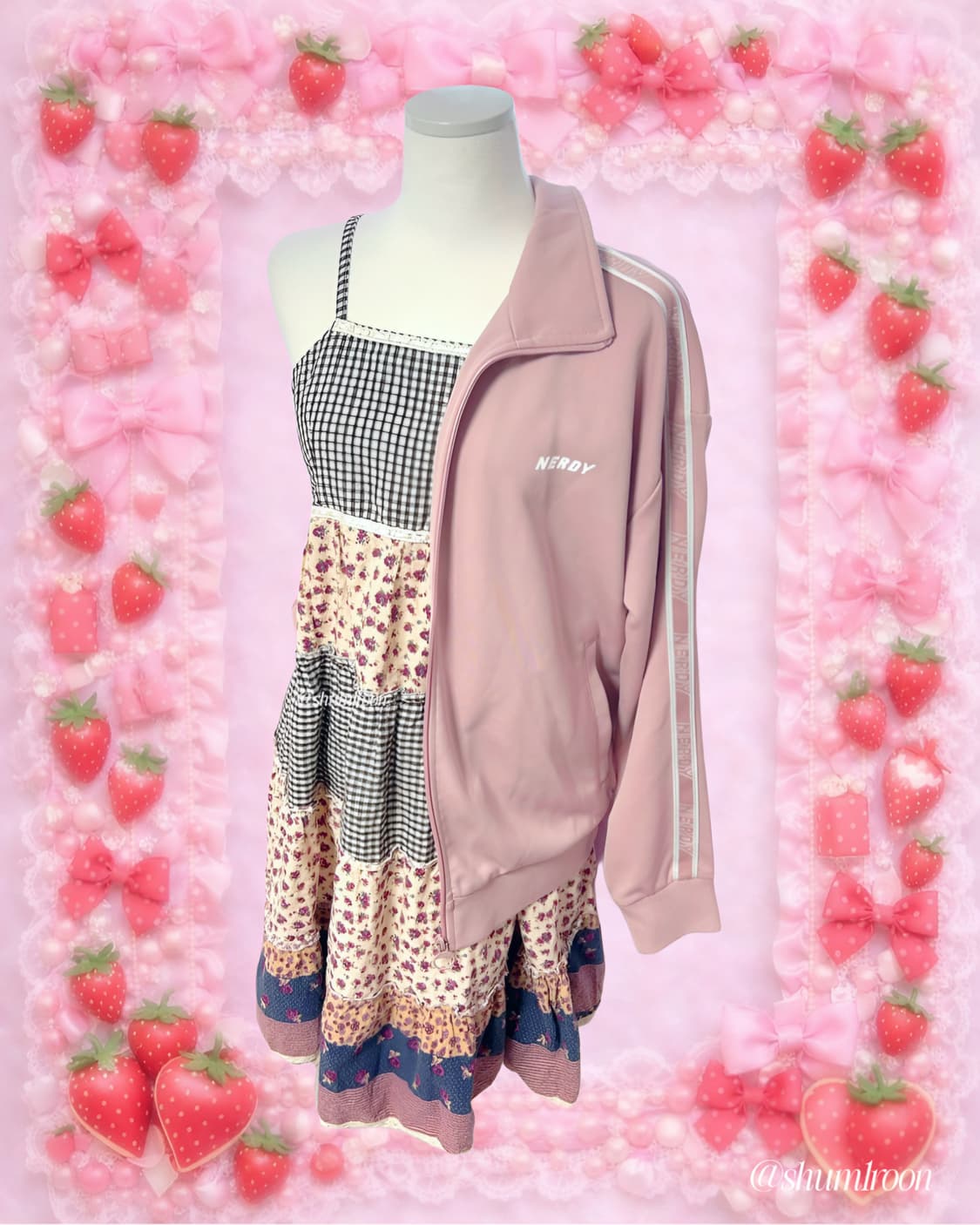 널디 순수핑크 트랙 져지 상품이미지1