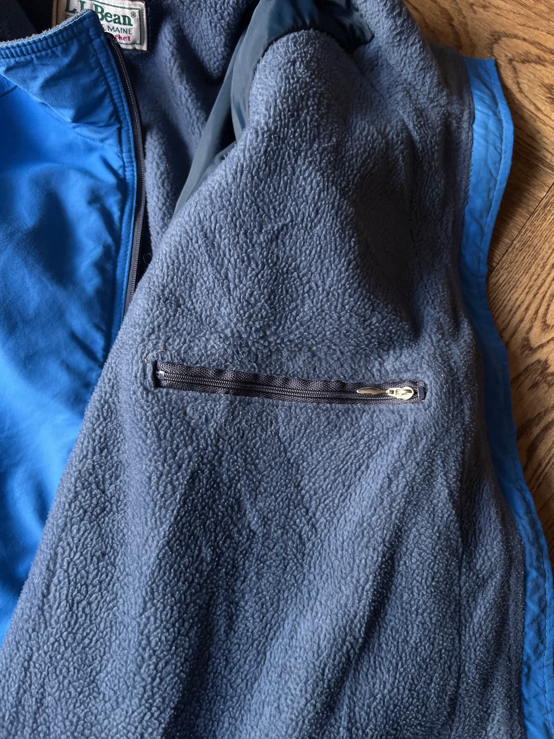 [XL]90's 엘엘빈 Made in USA 나일론 쉘드 웜업 자켓 상품이미지7