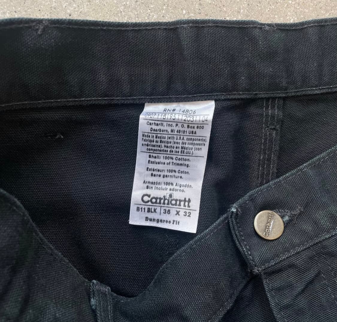빈티지 칼하트 카펜터 블랙 36 상품이미지2