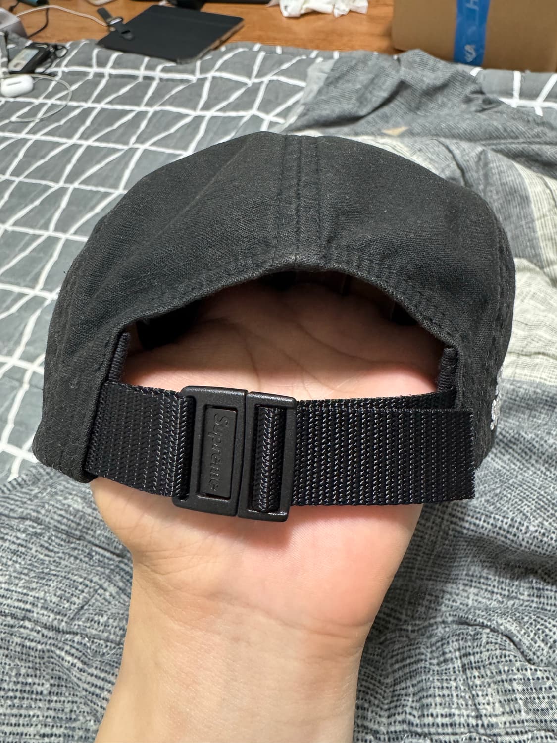 슈프림 밀리터리 캠프캡 블랙 - 22FW 상품이미지4