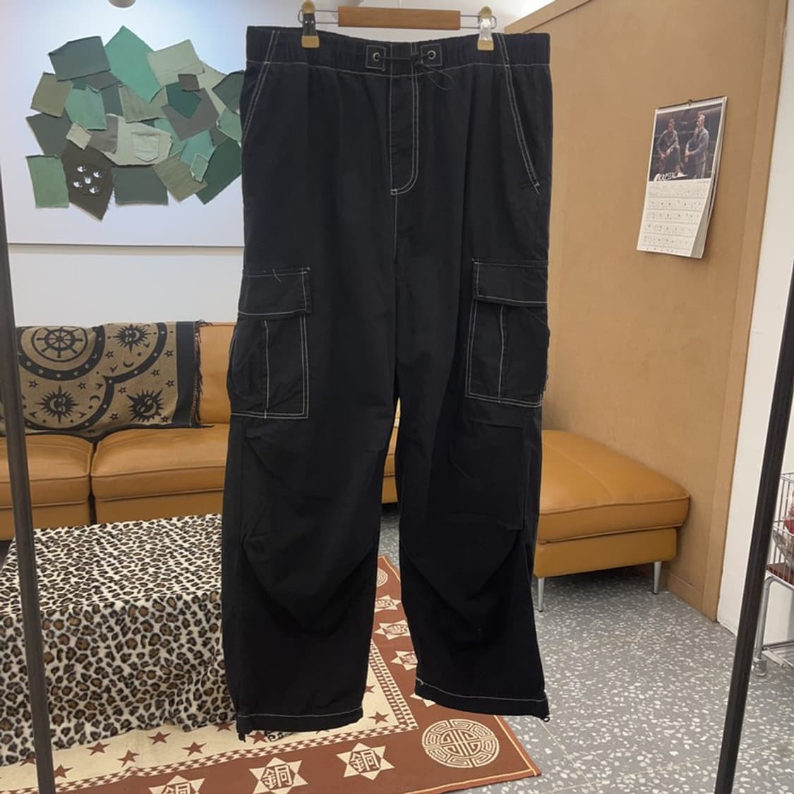 자라 빈티지 스트릿힙합 스티치 디테일 카고팬츠 L C08831 상품이미지2