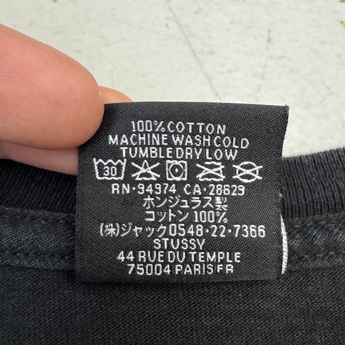 스투시 베이직 스탁 로고 롱슬리브 블랙 상품이미지7