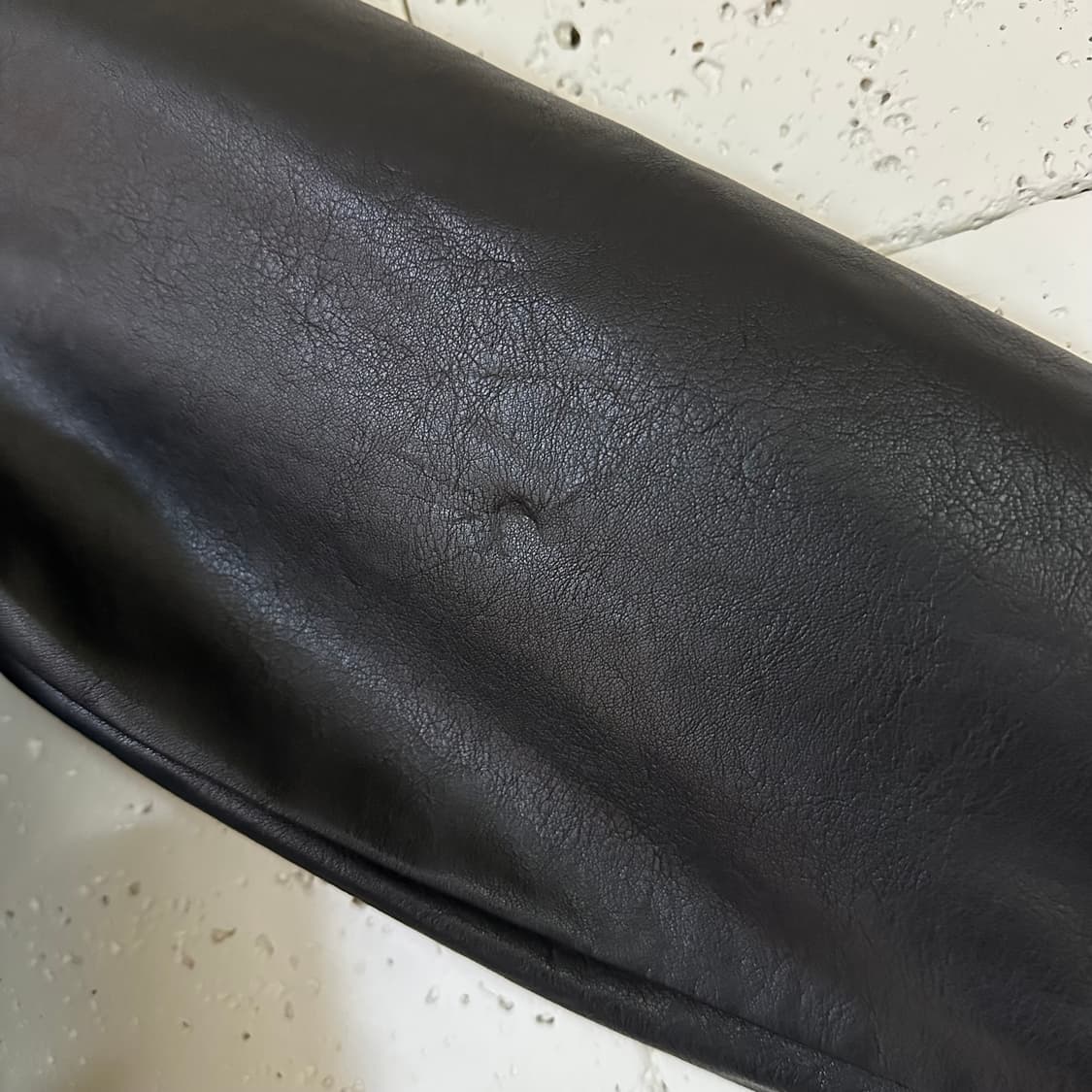 S 라퍼지스토어 레더 블루종 자켓 블랙 상품이미지4