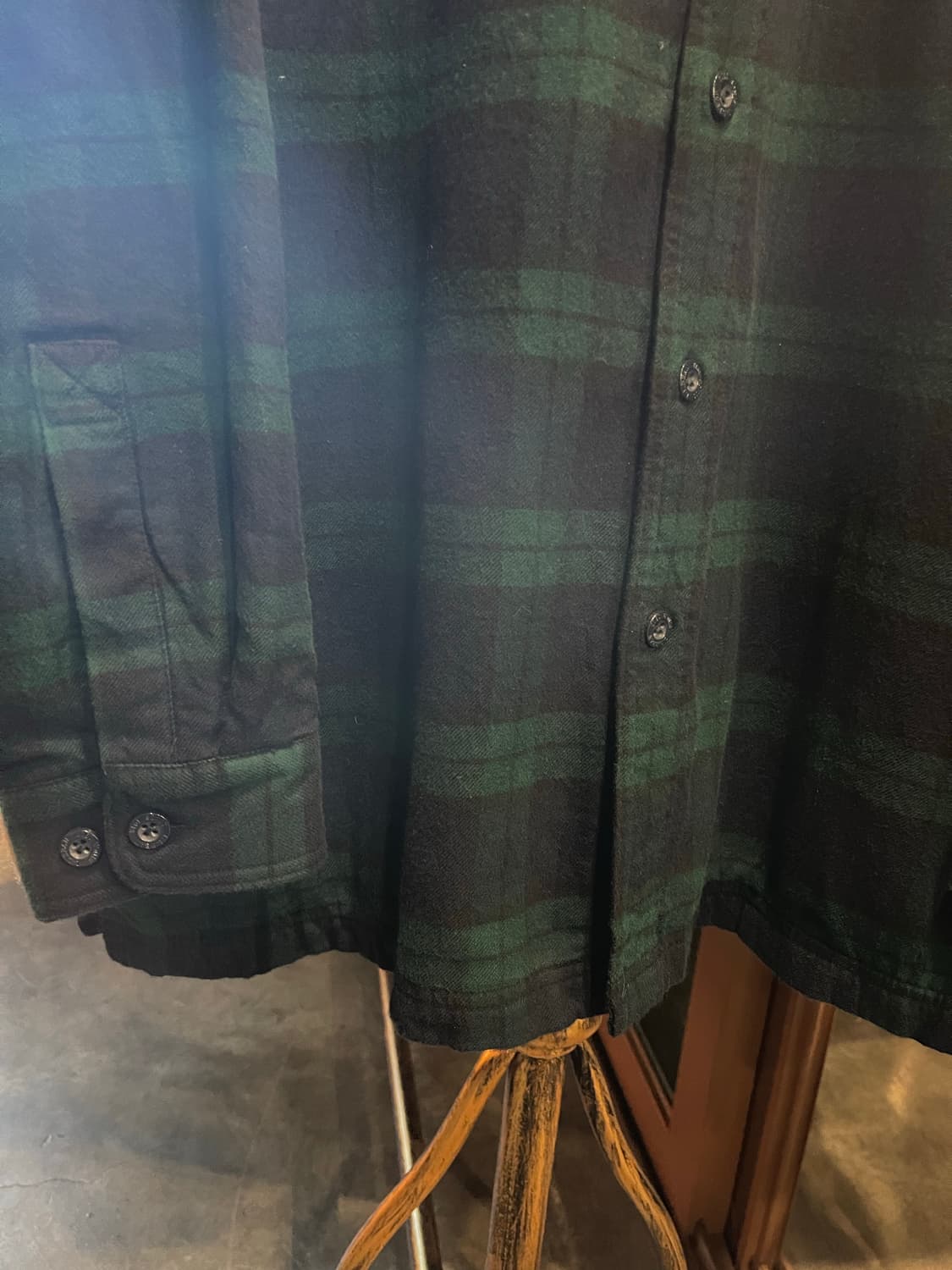 LL bean 체크 후리스 셔츠 상품이미지3