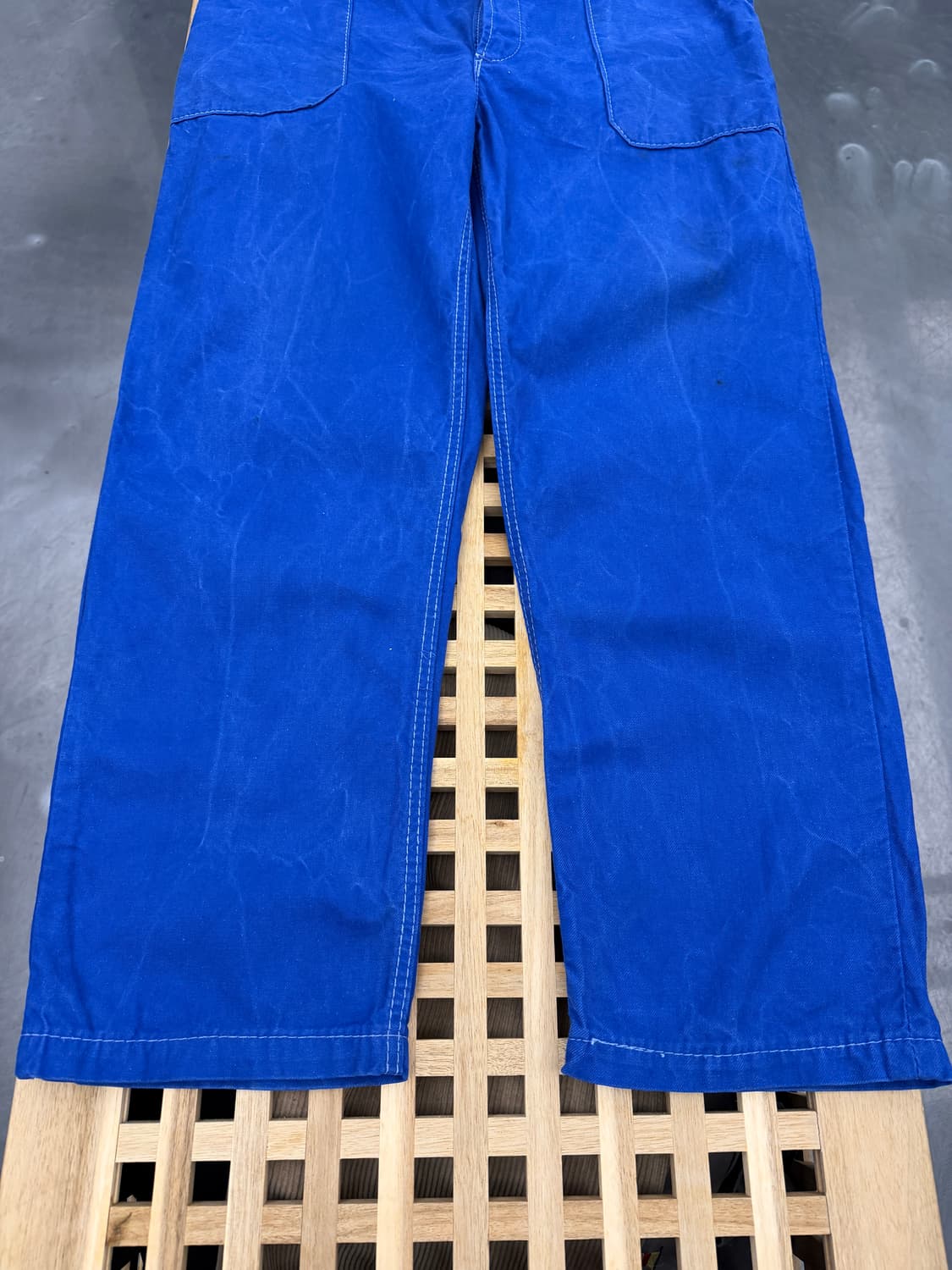 OLD MODEL WASHED BLUE FRENCH 프렌치퍼티그팬츠  상품이미지4