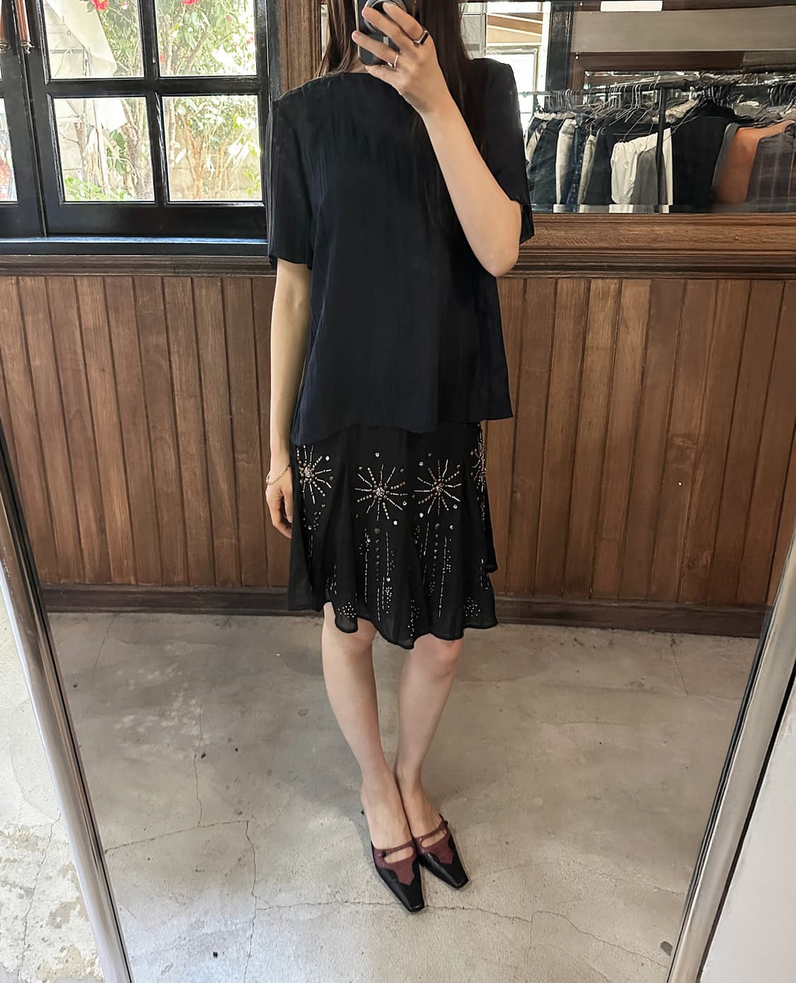 CHESTY beaded flare skirt 상품이미지6