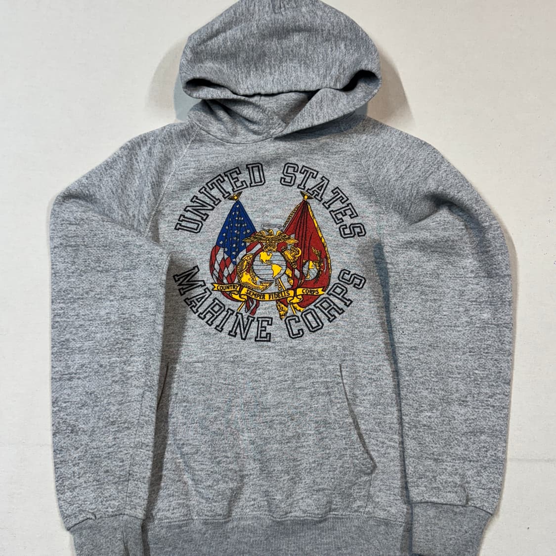 S) USA SOFFE 미군 해병대 빈티지 스웻 후드티 상품이미지2