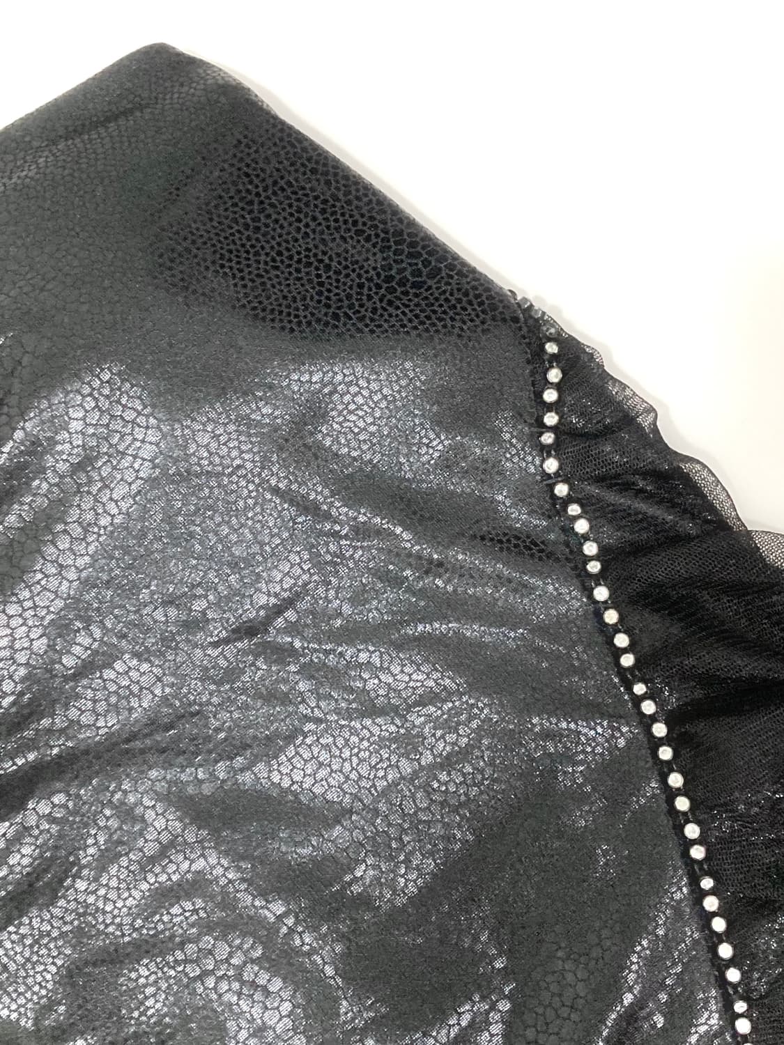 Black python chiffon Top 상품이미지3