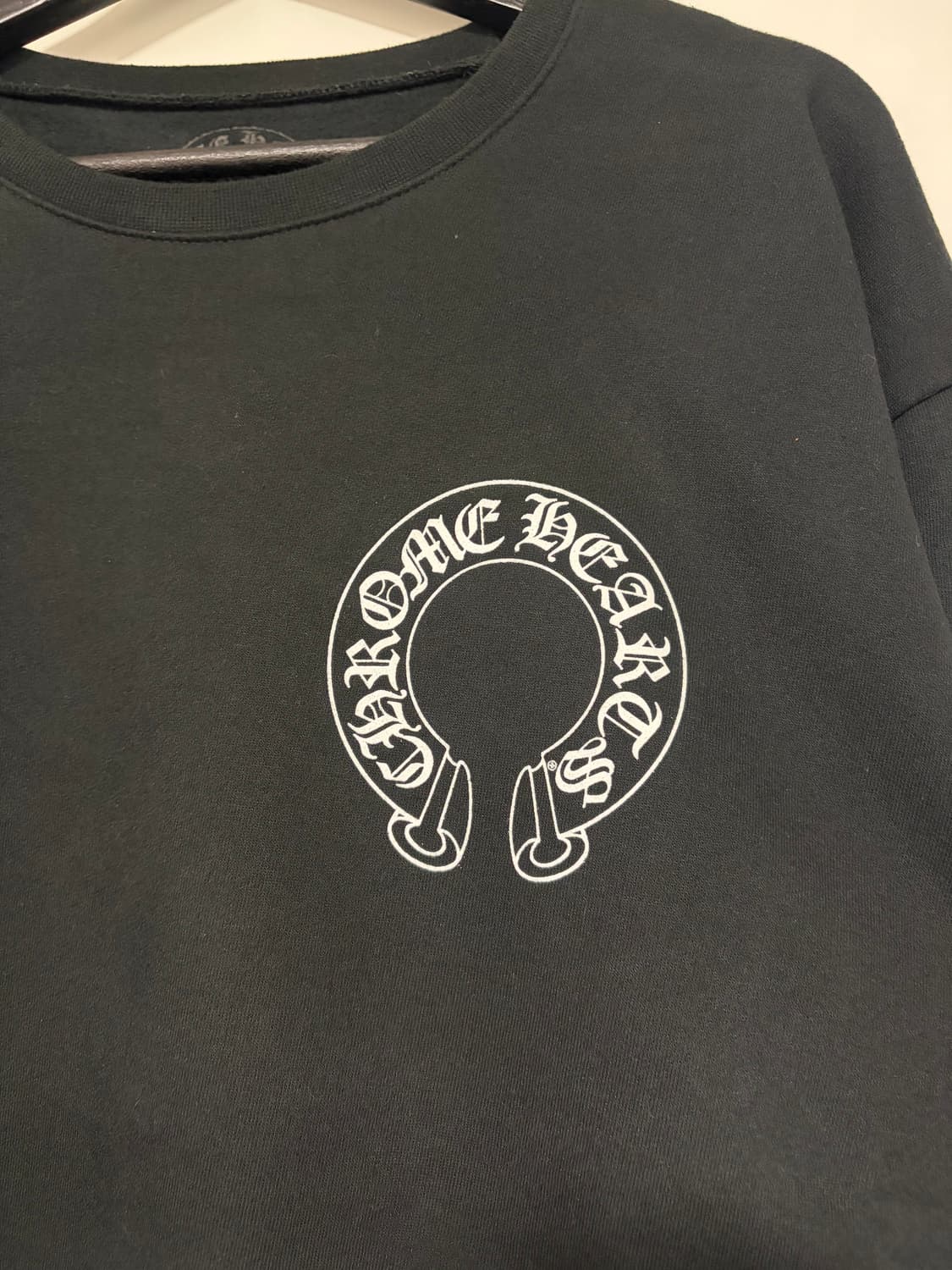 크롬하츠 홀스슈 플로럴암 블랙 맨투맨 상품이미지6