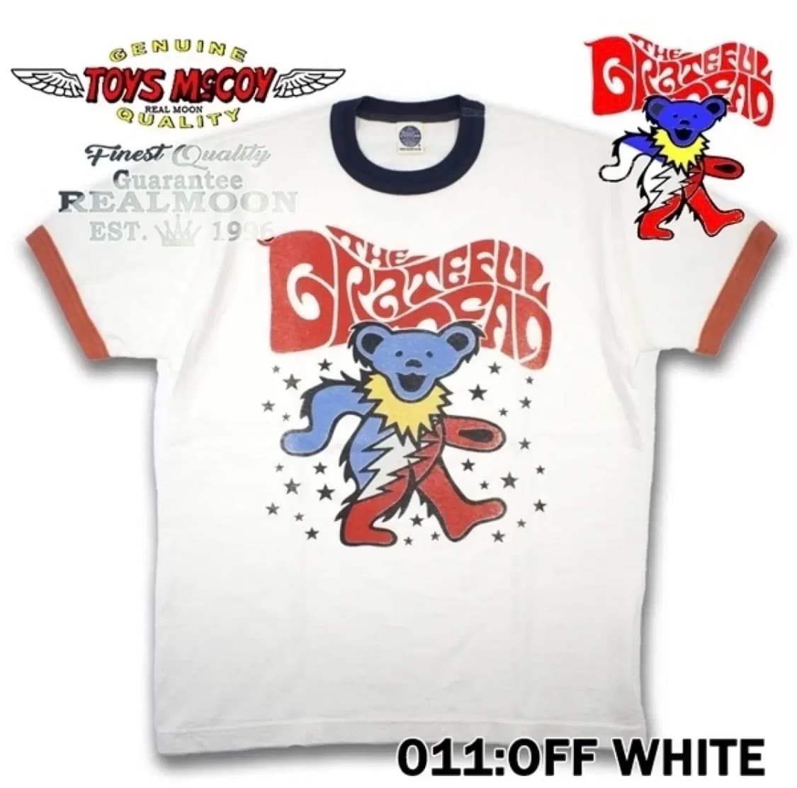 토이즈맥코이 댄싱베어 링거티 반팔 티셔츠 판매합니다. 상품이미지1