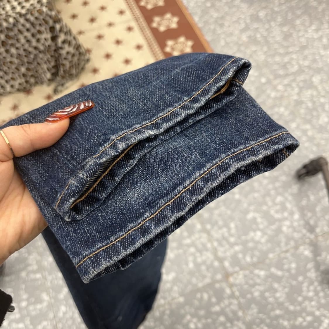 폴로 랄프로렌 스트릿 펑크 커스텀 페인팅 데님팬츠 28인치 C09561 상품이미지7