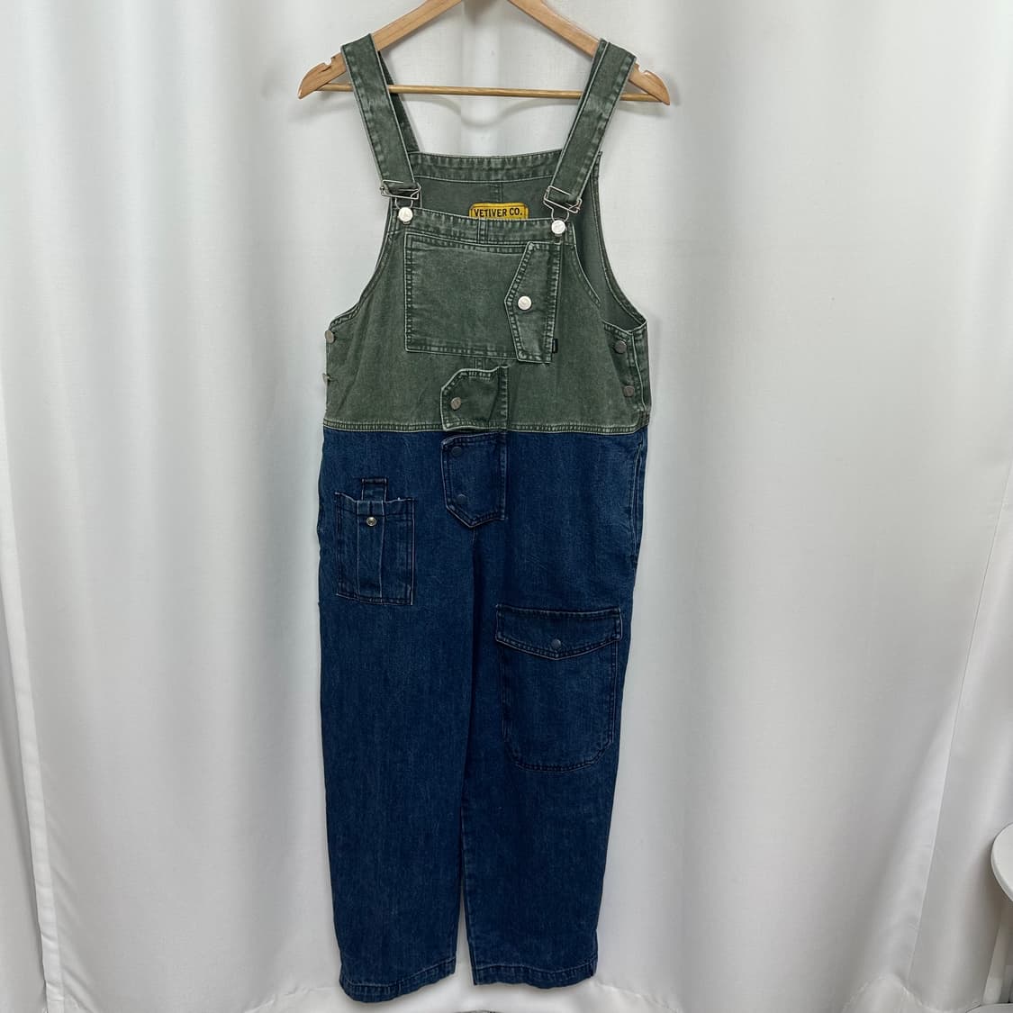 VETIVER 여자 포켓 멜빵 바지 L 상품이미지1