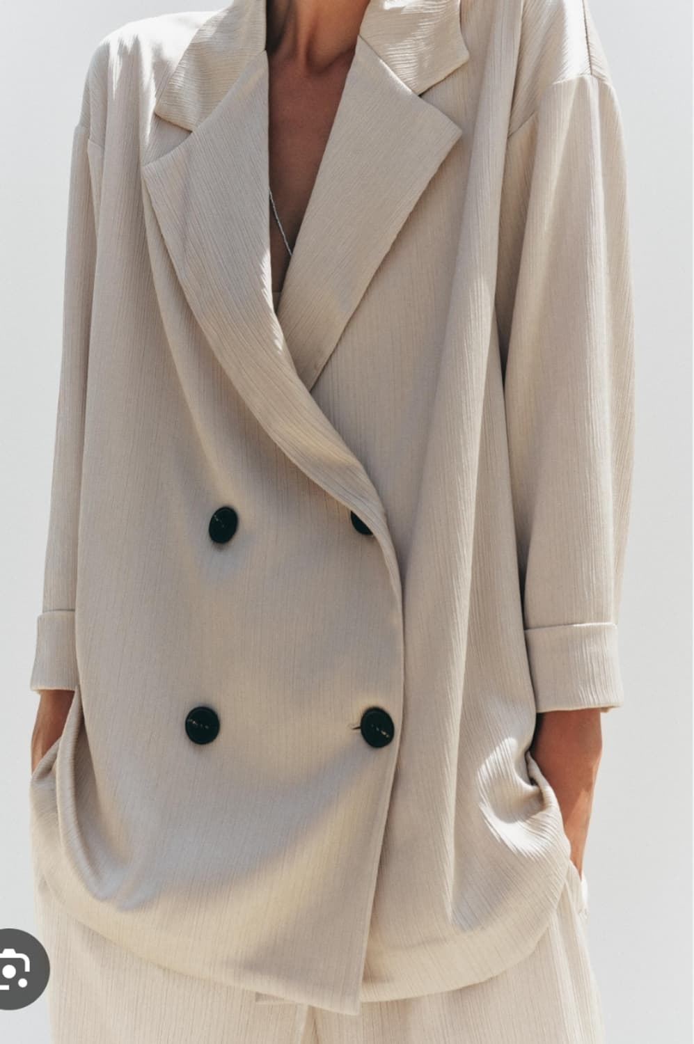 새상품)자라 링클 이펙트 블레이져 상품이미지2