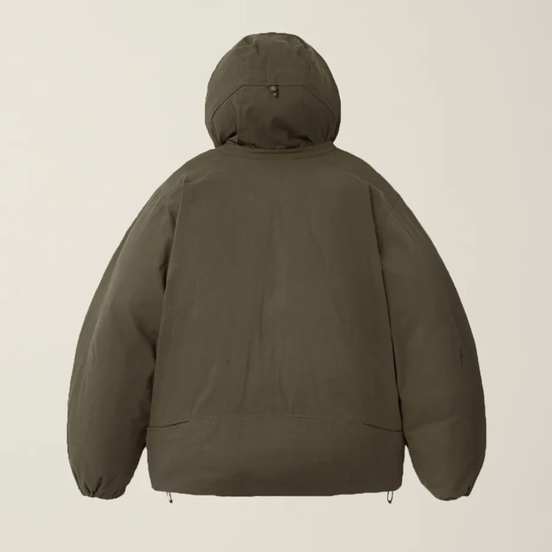 M) EE 레이어드 후드 집 파카 패딩 브라운 상품이미지2