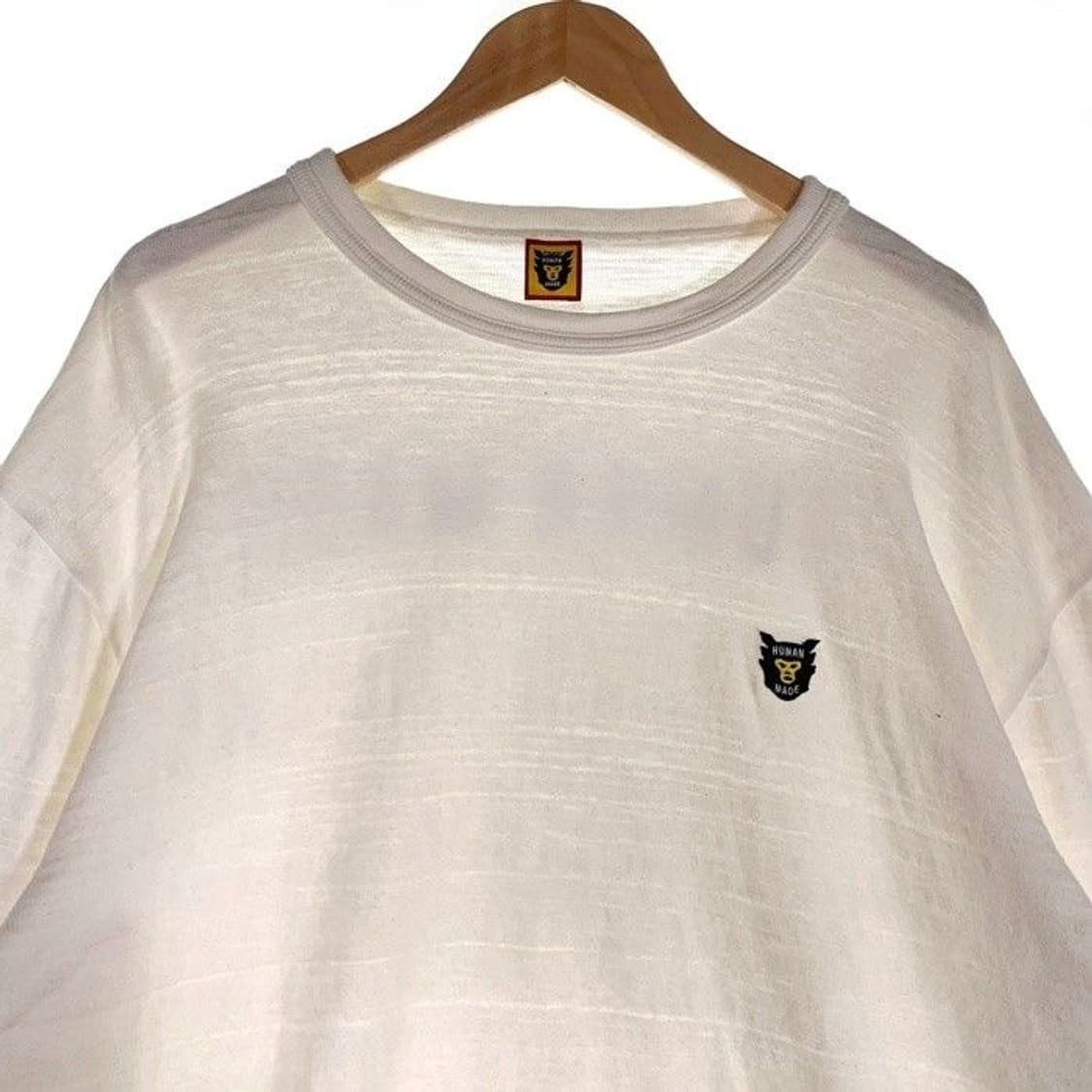 휴먼 메이드 클래식 롱슬리브 티셔츠 화이트 상품이미지3