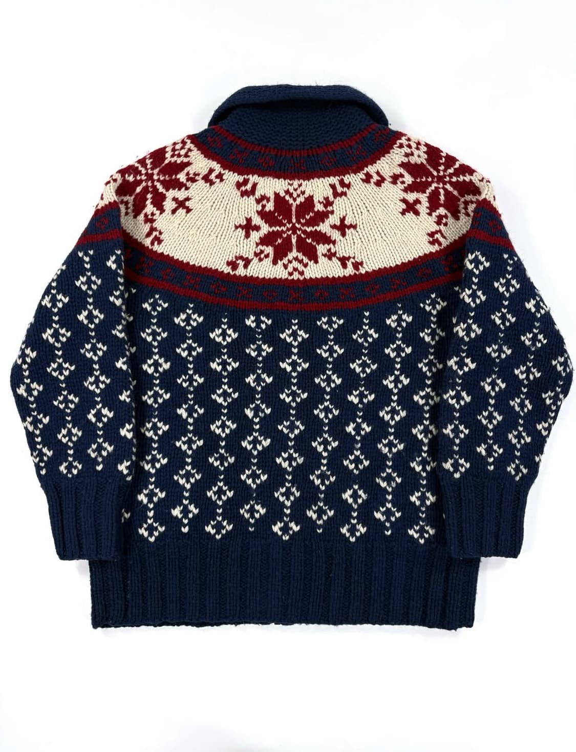  빈티지 노르딕 울 코위찬 집업 니트  상품이미지5