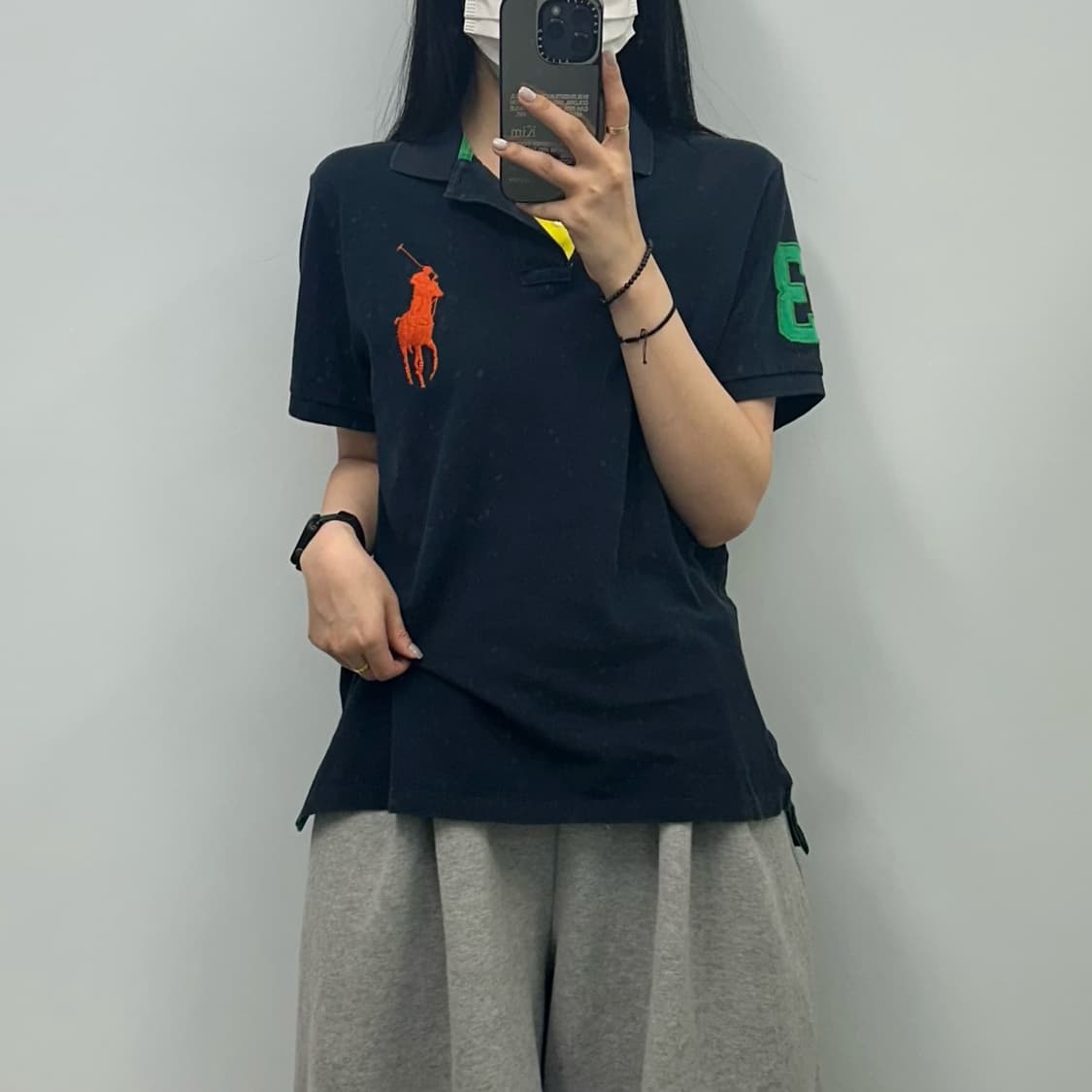 폴로 랄프로렌 빅포니 네이비 반팔 pk 카라티  상품이미지1