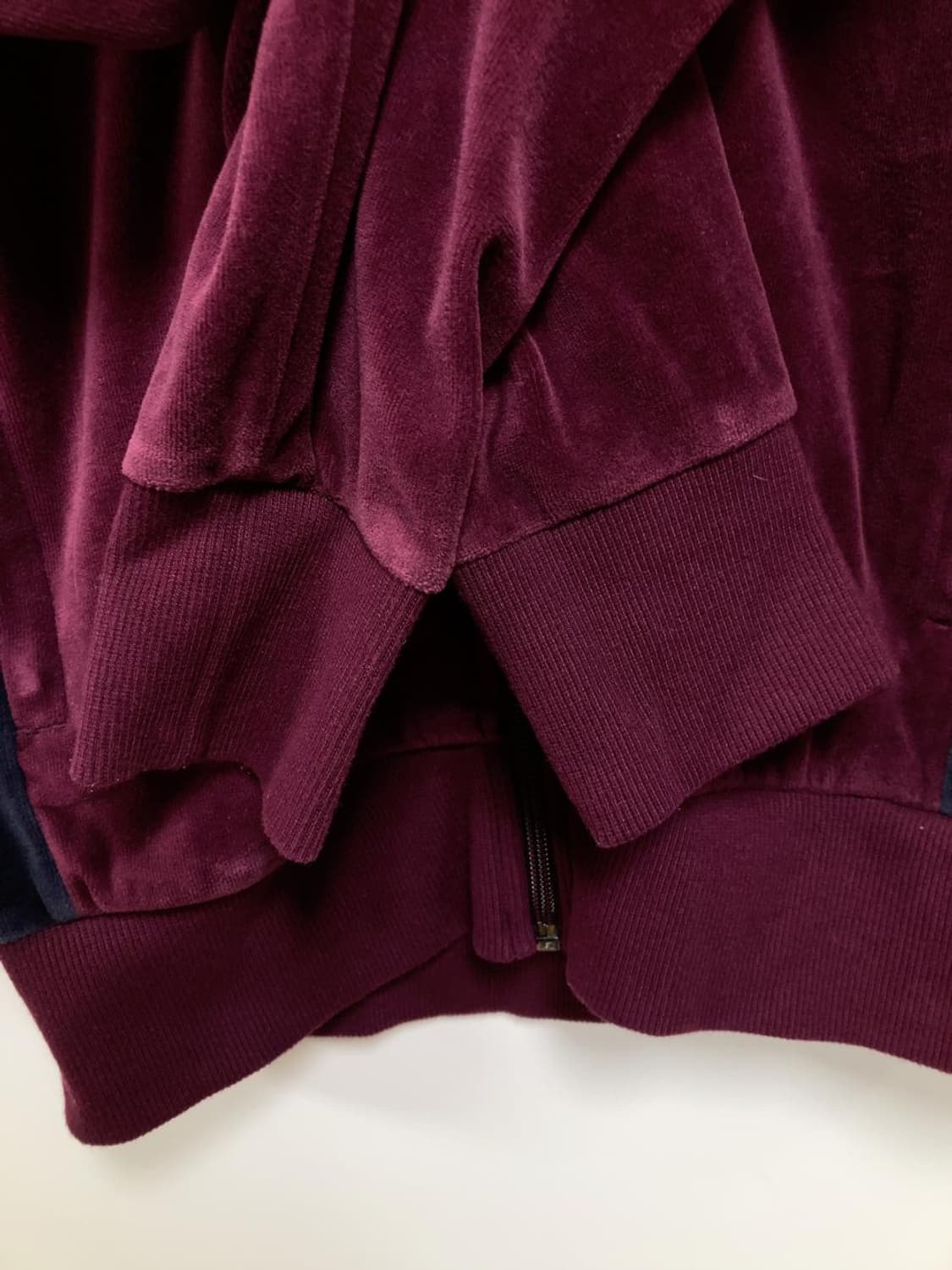 아디다스 벨벳 버건디 져지 와인 자켓 집업 트랙탑 상품이미지4