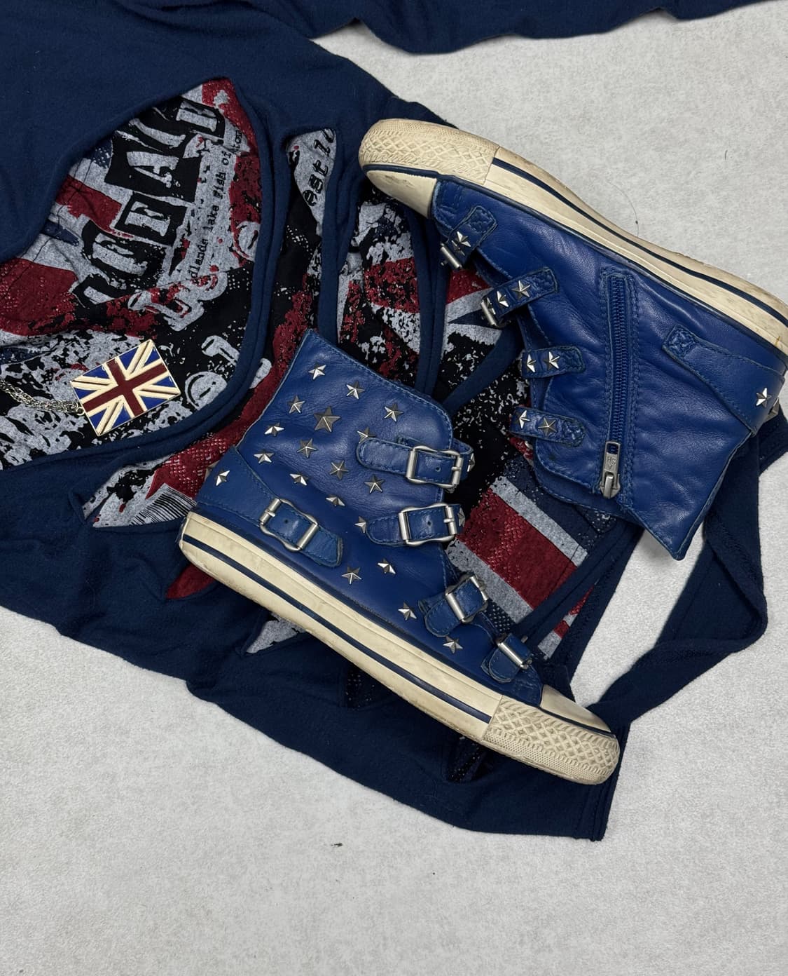 ASH 별스터드 버클 하이탑 스니커즈 상품이미지4