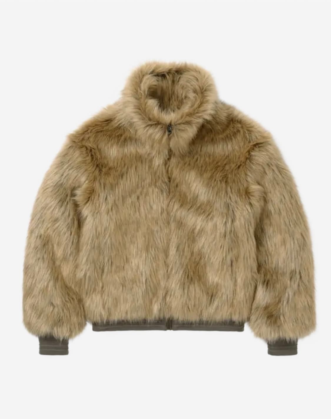 웰빙익스프레스 퍼자켓 카멜 상품이미지2