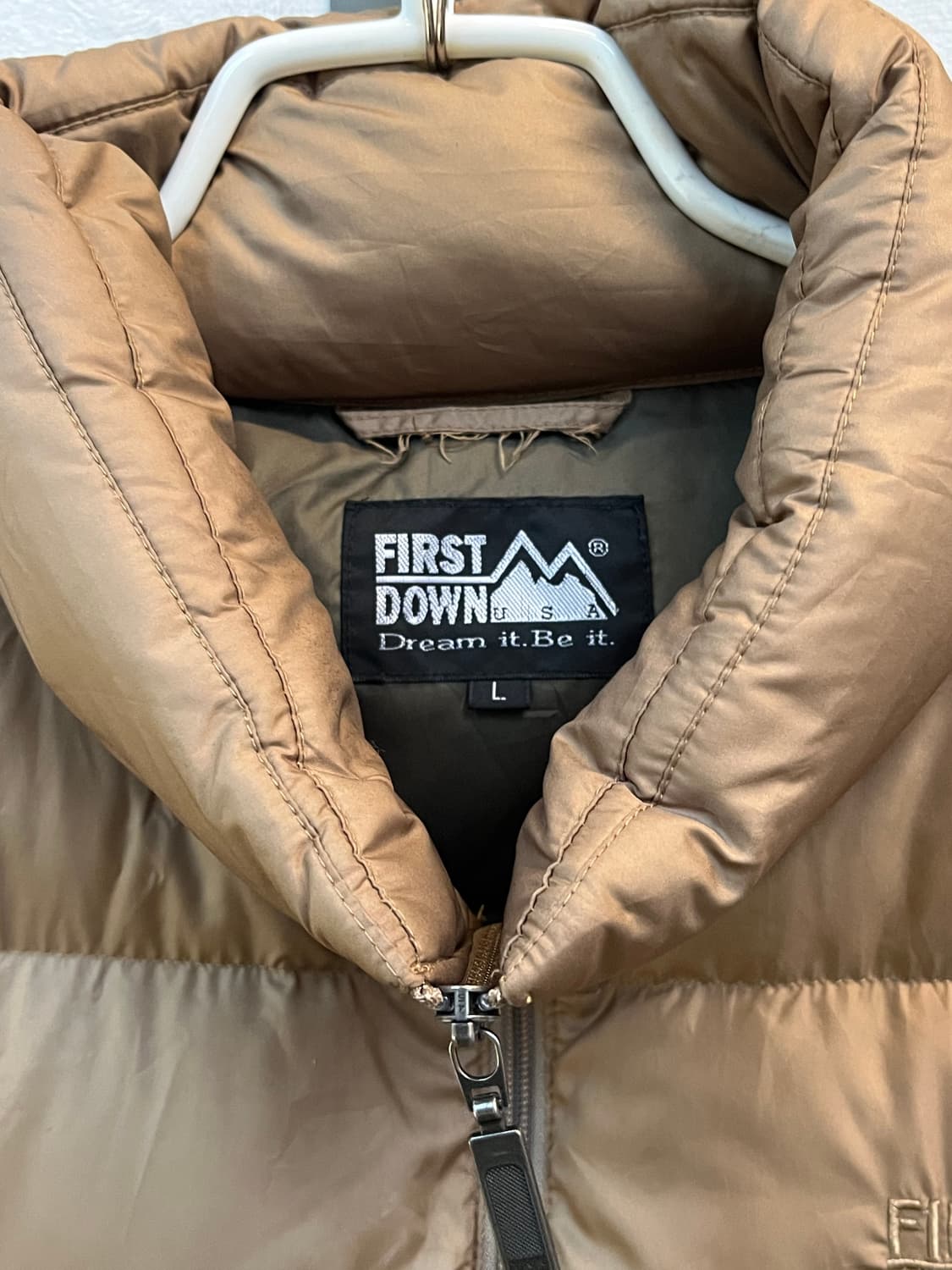 First Down USA 덕다운 경량패딩 브라운 L 상품이미지2