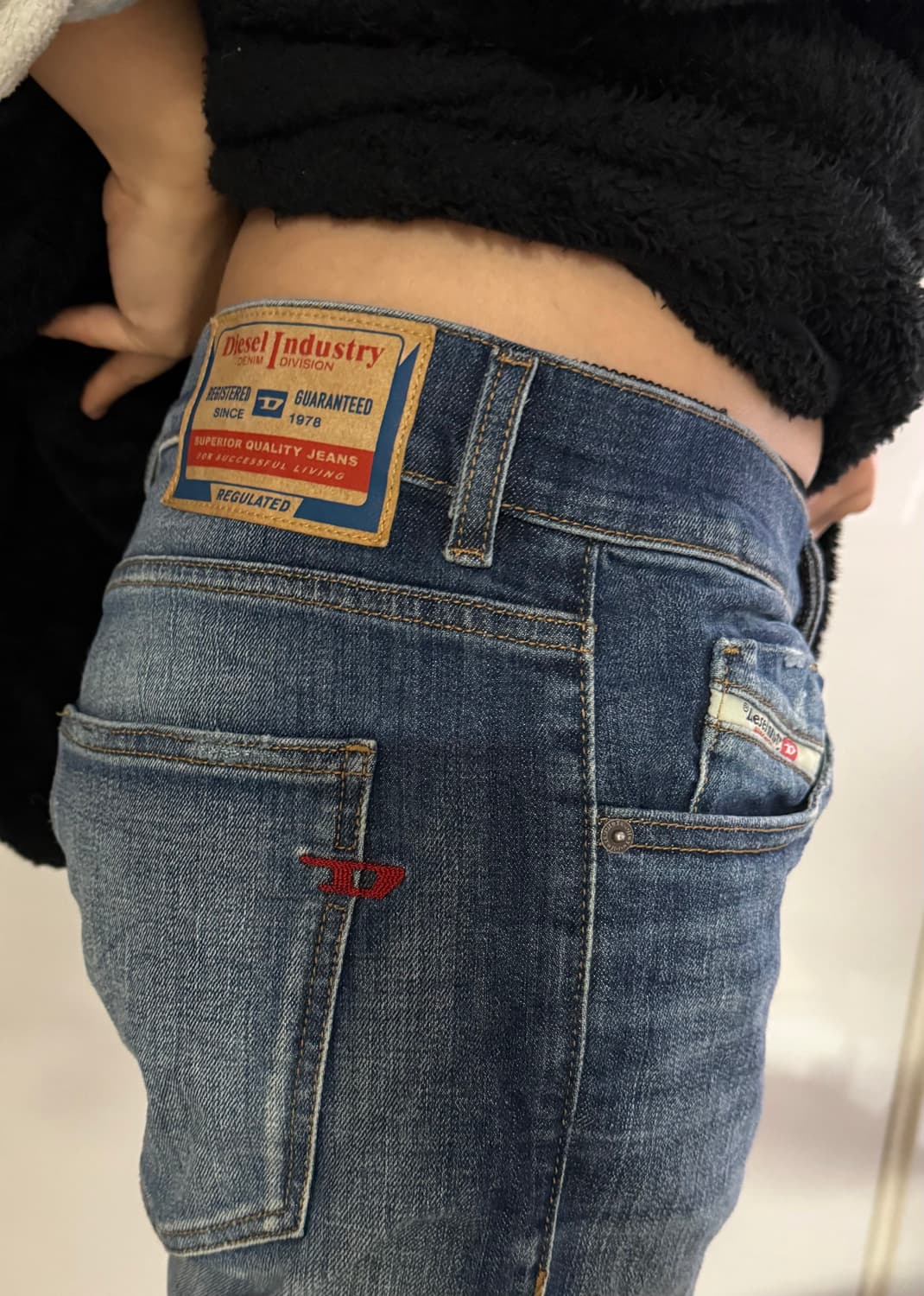 디젤 남자 스트럭트 슬림 핏 청바지 데님팬츠 진 01 상품이미지4