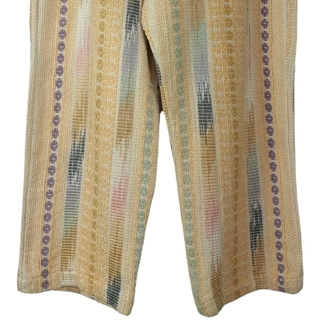 [일본빈티지] 에스닉 패턴 루즈핏 7부 니트 팬츠 M16798 상품이미지5