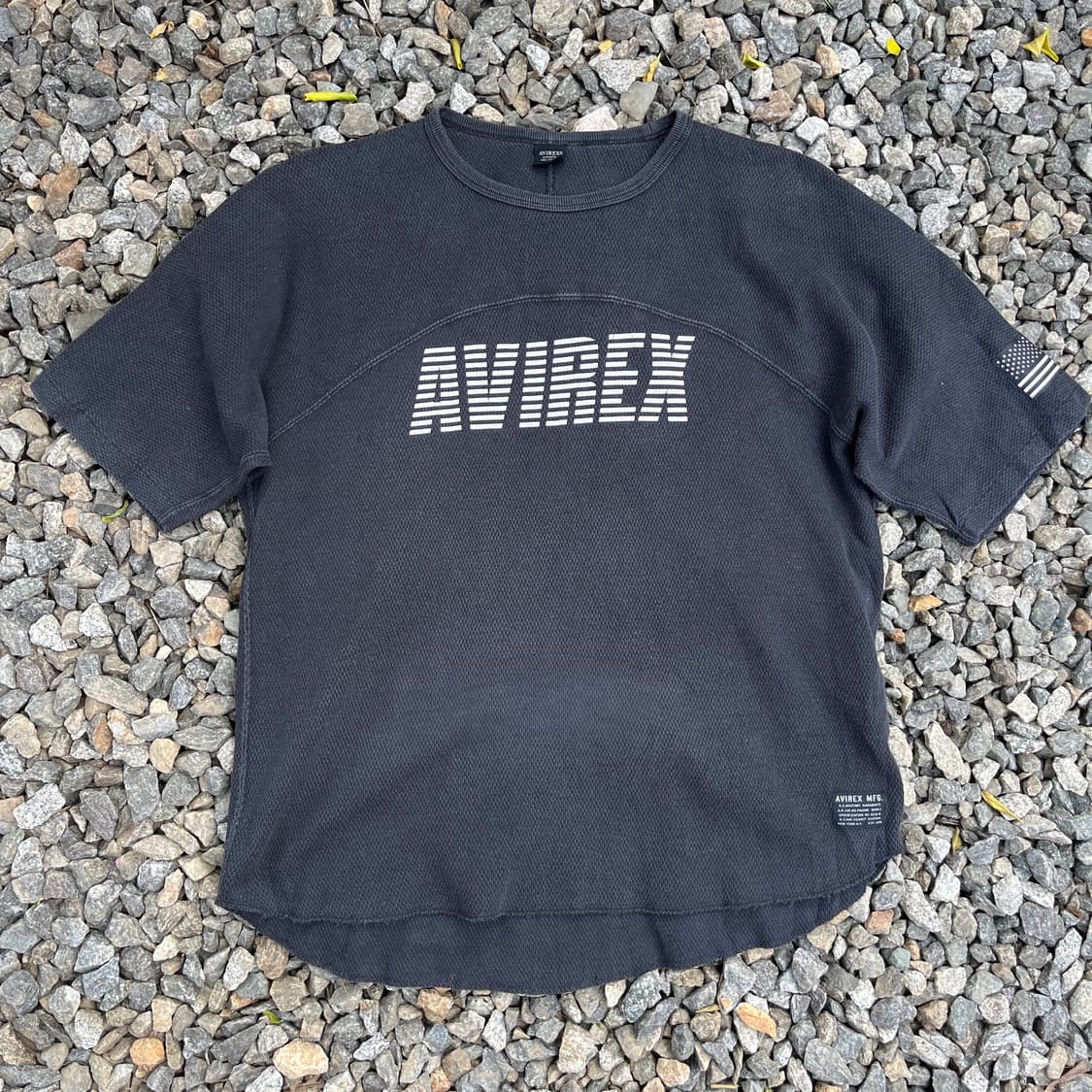 AVIREX 빈티지 와플 밀리터리 반팔 (실측확인) 상품이미지1