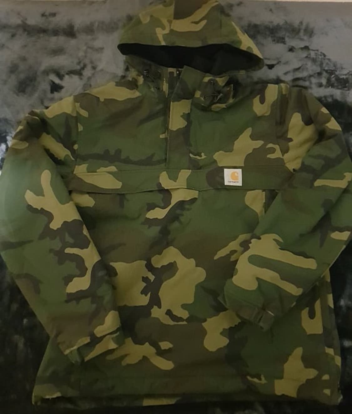 칼하트wip 우드랜드 카모 아노락 m 상품이미지2