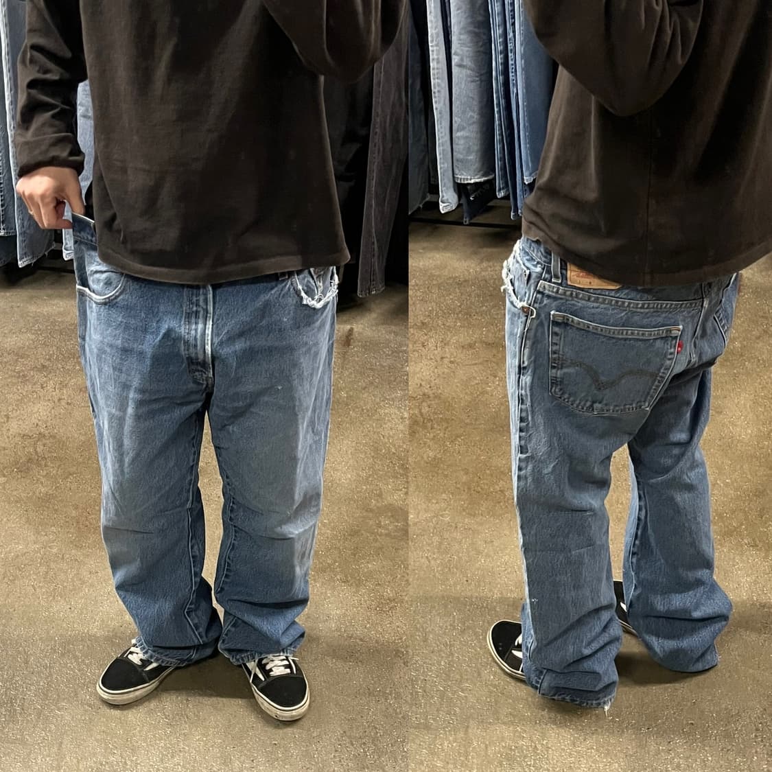 00s Levis517 리페어 데님 부츠컷 (40“) 상품이미지1