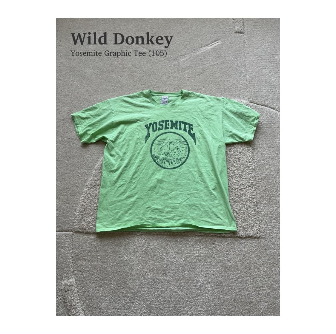 와일드동키 Yosemite Graphic Tee (105) 상품이미지1