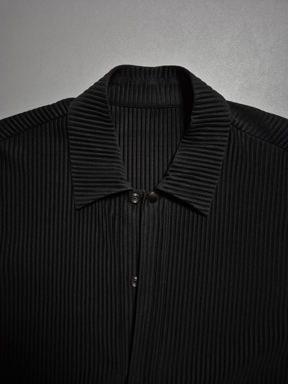 시스템옴므 플리츠 셔츠 100 블랙 상품이미지3