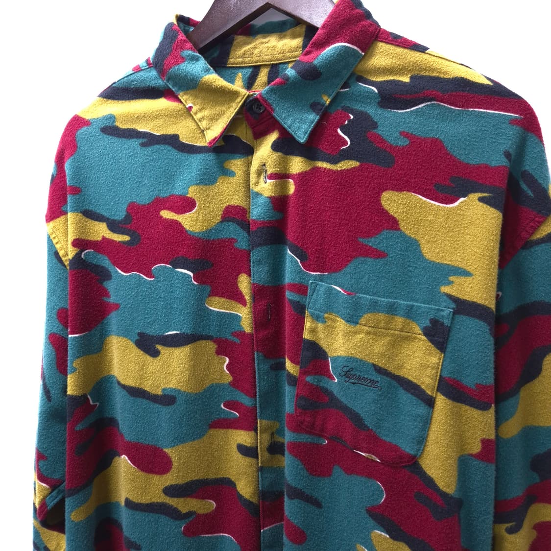 23FW 시즌 슈프림 플란넬 셔츠 카모 L 상품이미지3