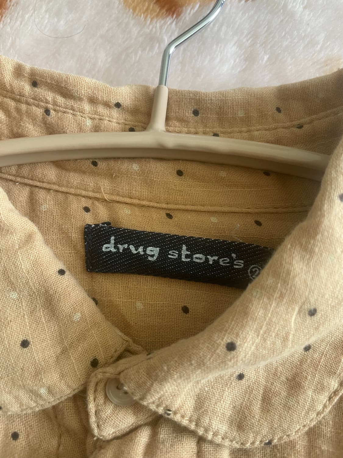 모리걸 빈티지 드럭스토어 코튼 셔츠 🐷💛🤎 상품이미지2