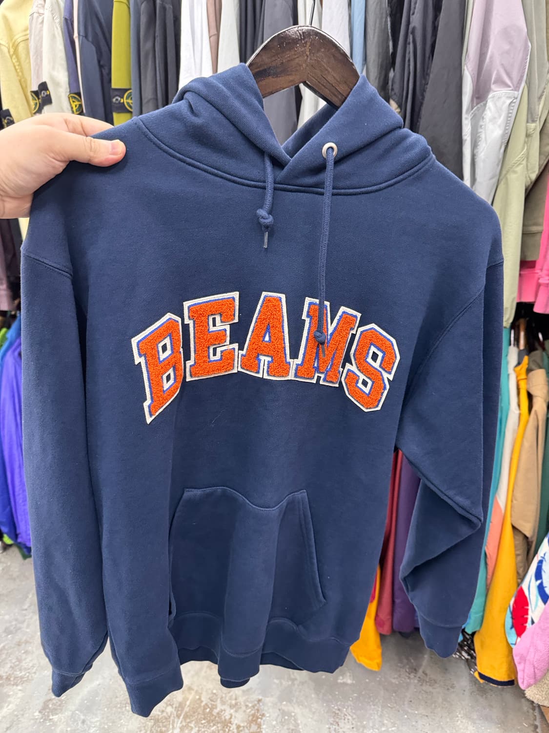 빔즈 후드 실측 사진 후디 상품이미지2