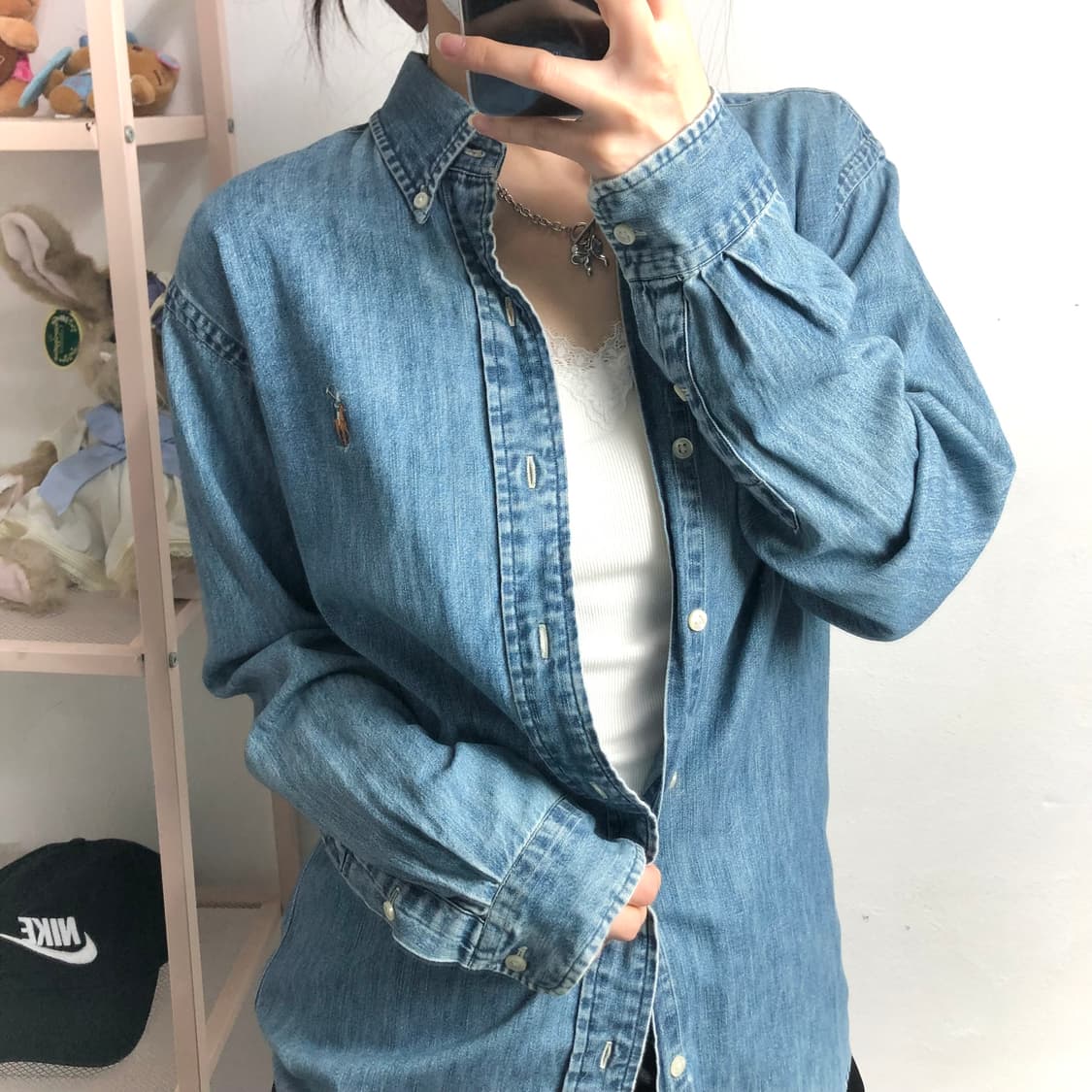 폴로 데님 셔츠 상품이미지3