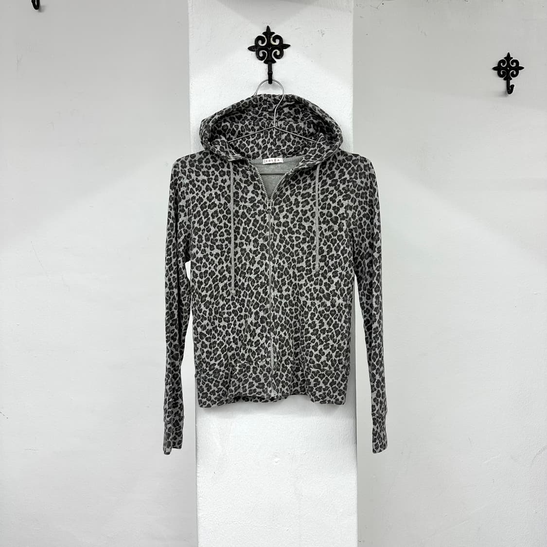Grey leopard hood jacket 상품이미지2