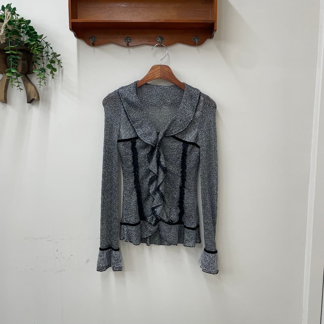 빈티지 러플 가디건 상품이미지1