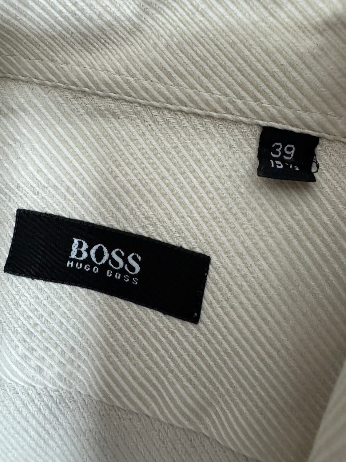 정품 휴고보스 Hugo Boss 아이보리 긴팔 셔츠 상품이미지3