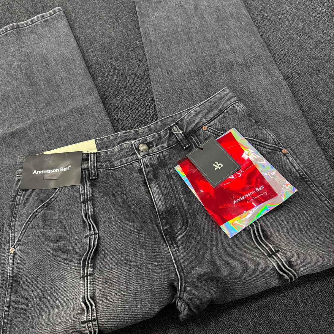 앤더슨벨 웨이브 와이드 레그진 상품이미지7