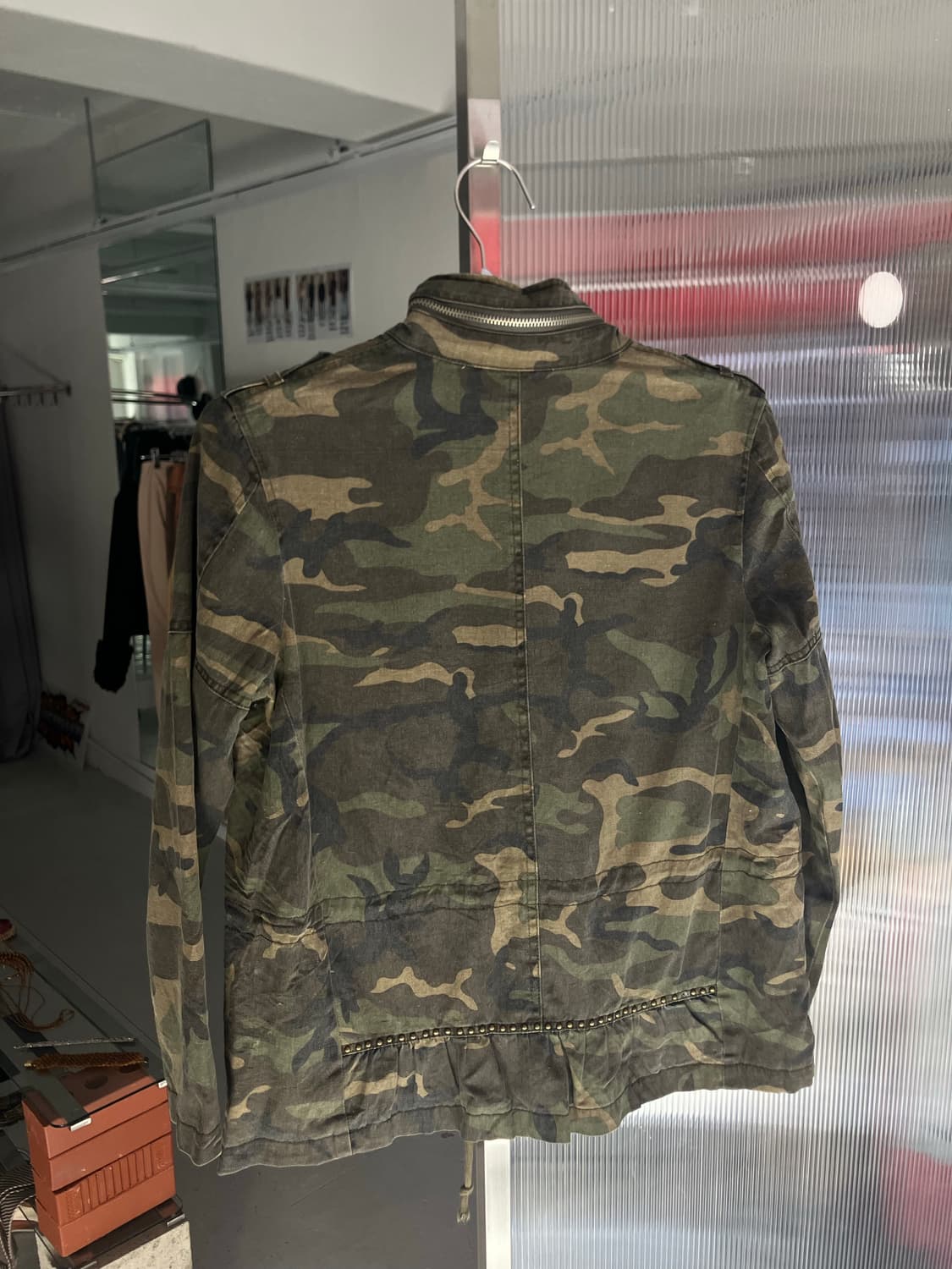 밀리터리 스터드 오버핏 자켓 상품이미지6