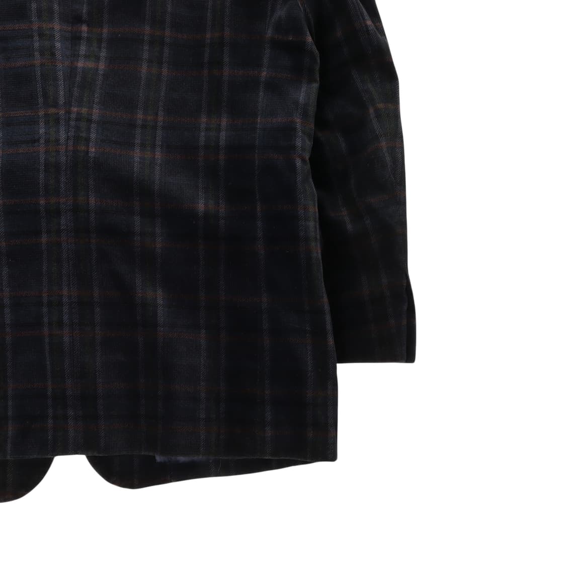 입생로랑 벨벳 체크 실버 2B 자켓 상품이미지7