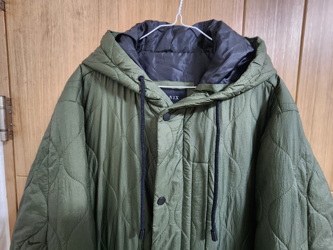 (100)닉스 깔깔이 퀼팅 패딩 후드 롱 점퍼 상품이미지2